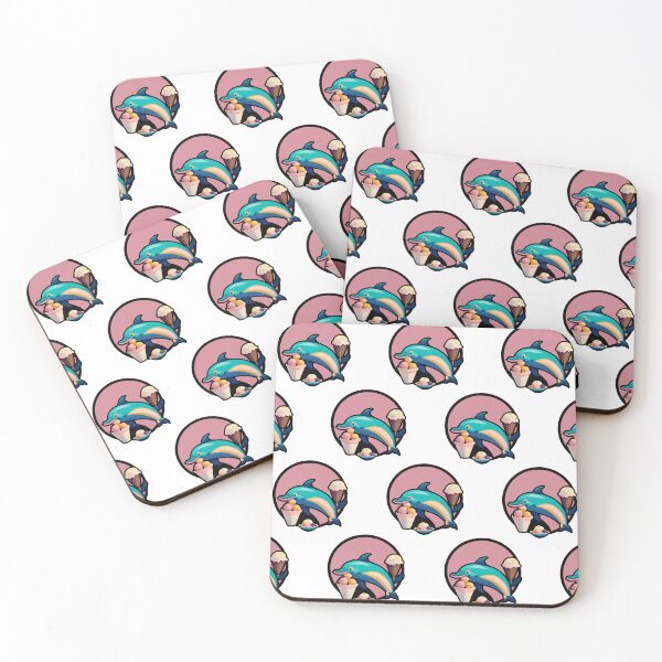 Item preview, Cute Dolphin With Ice-Creams designed and sold by AgataKaja.