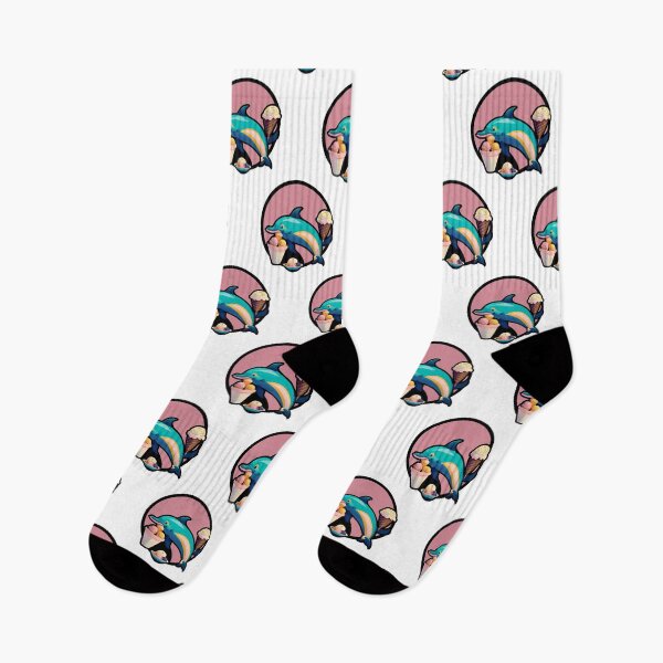 Item preview, Cute Dolphin With Ice-Creams designed and sold by AgataKaja.