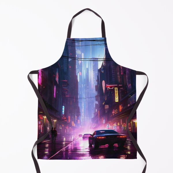 Item preview, Illustration of car on a city street night scene designed and sold by HaberkaDesign.