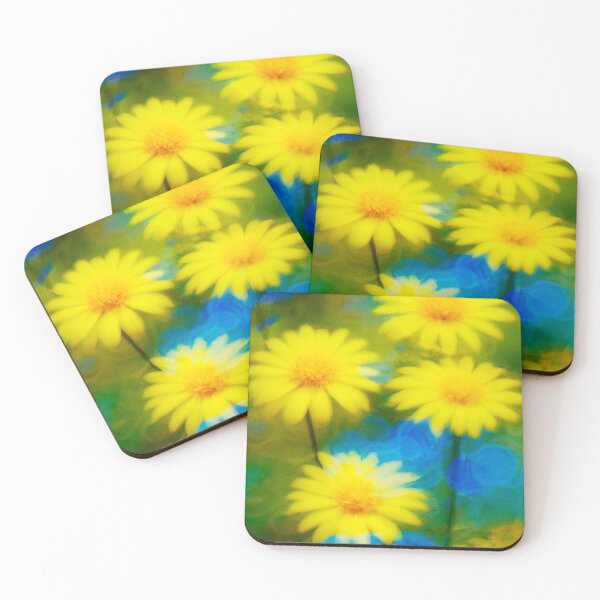 Item preview, Yellow daisies impressionist art designed and sold by Edekad.