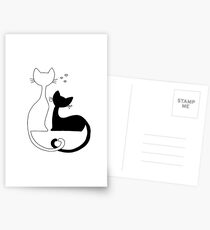 Loving cats Postcards