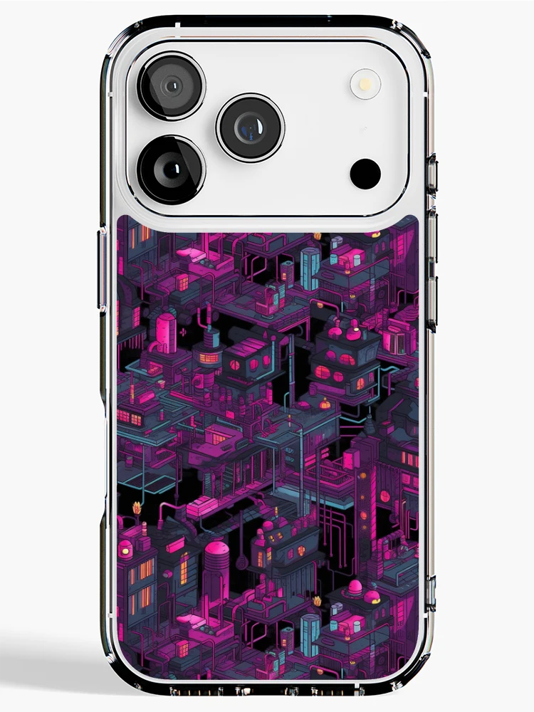 Aperçu 1 sur 5. Coque iPhone avec l'œuvre Pinky Town: A Vibrant and Playful Pattern Design by Pattern Stream créée et vendue par PatternStream.