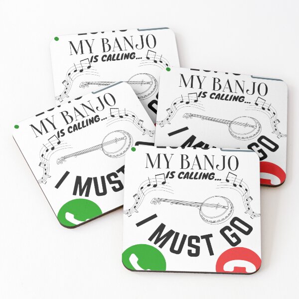 Item preview, My Banjo Is Calling And I Must Go" Funny Phone Screen  designed and sold by AlexArtCollega.