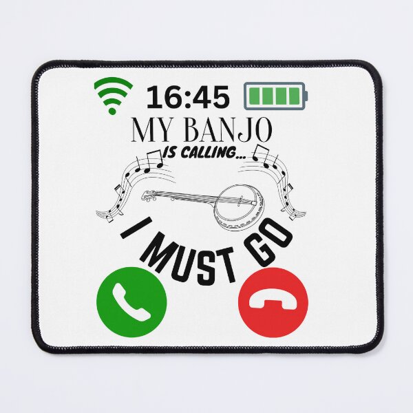 Item preview, My Banjo Is Calling And I Must Go" Funny Phone Screen designed and sold by AlexArtCollega.