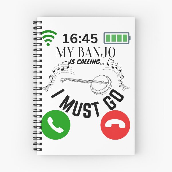 Item preview, My Banjo Is Calling And I Must Go" Funny Phone Screen  designed and sold by AlexArtCollega.