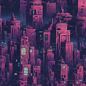 Aperçu de l'œuvre Sky High City - An Awe-Inspiring Urban Landscape from Pattern Stream de PatternStream