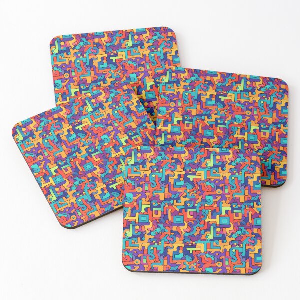 Item preview, Colorful Ways - Vibrant Art Print by Pattern Stream designed and sold by PatternStream.