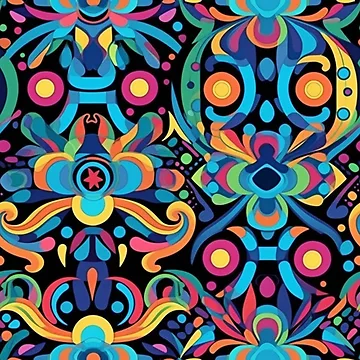 Aperçu de l'œuvre Geometric Abstraction - Shapes on Shapes Art Print by Pattern Stream de PatternStream