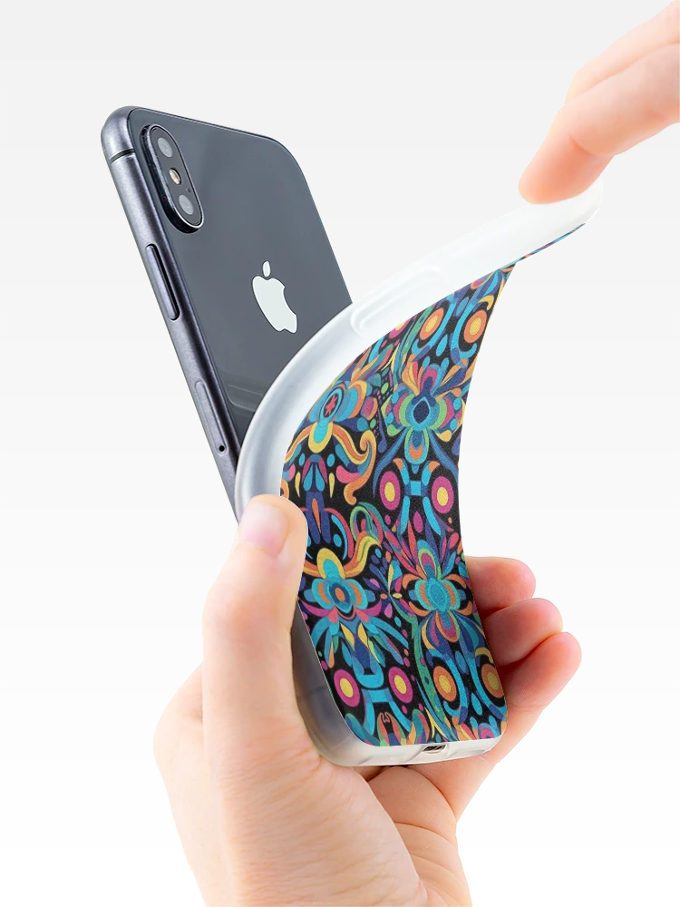 Aperçu 4 sur 5. Coque iPhone avec l'œuvre Geometric Abstraction - Shapes on Shapes Art Print by Pattern Stream créée et vendue par PatternStream.