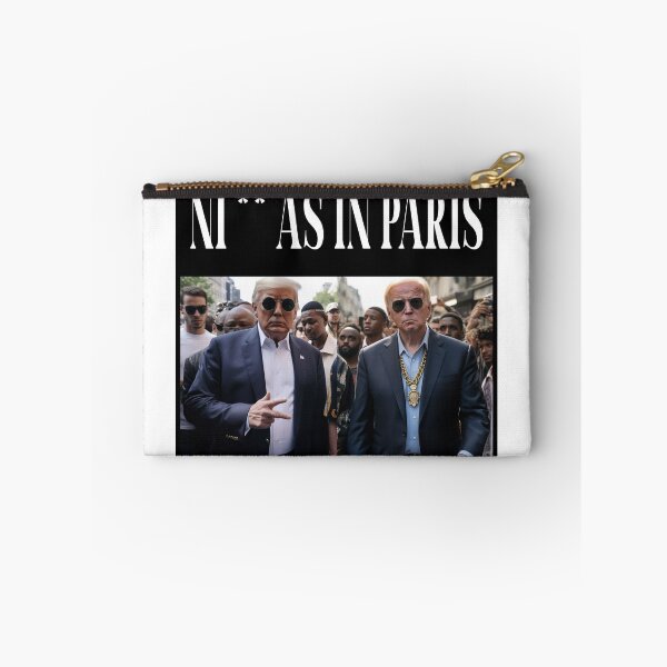 Item preview, Biden ft. Trump - Ni**as In Paris Merch [con texto] designed and sold by Lifeples.