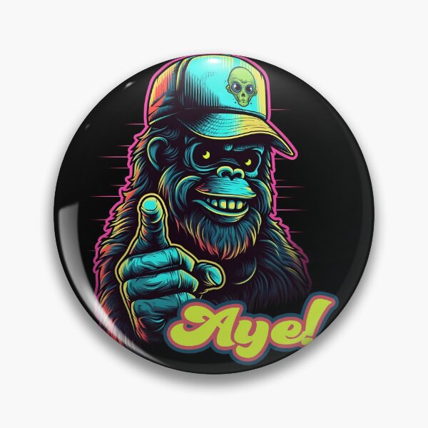 Item preview, Aye! It's Bigfoot!, Vintage Retro Aesthetic , 70's Style Trucker Hat, I Want to Believe designed and sold by TheeDigitalDen.