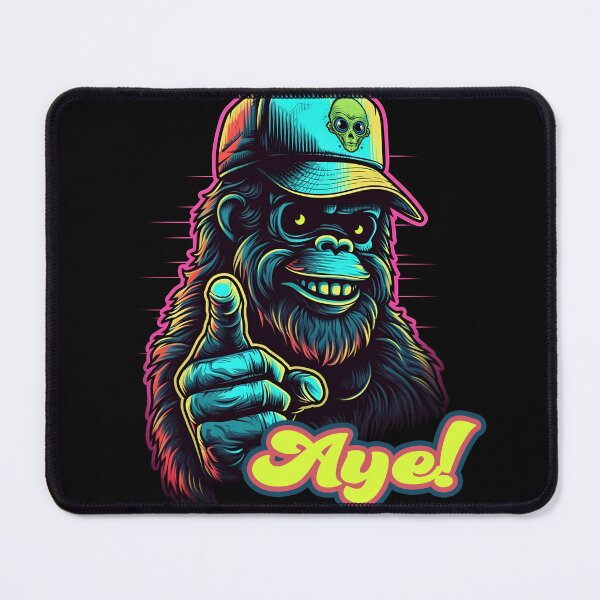 Item preview, Aye! It's Bigfoot!, Vintage Retro Aesthetic , 70's Style Trucker Hat, I Want to Believe designed and sold by TheeDigitalDen.