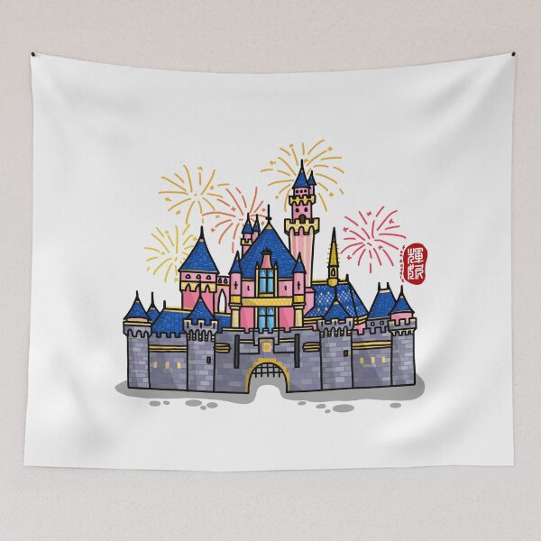 Item preview, Sleeping Beauty Castle designed and sold by FanDoodle.