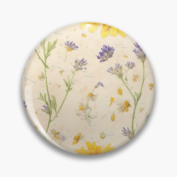 Item preview, lavander & calendula & chamomile flowers pattern designed and sold by basitcv.