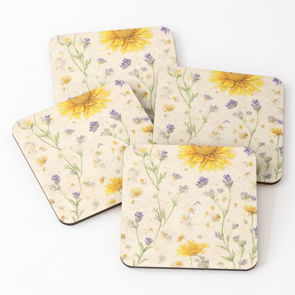 Item preview, lavander & calendula & chamomile flowers pattern designed and sold by basitcv.