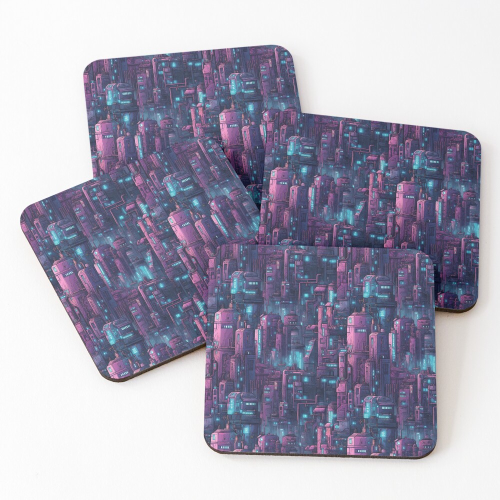 Aperçu de l'œuvre Dessous de verre (lot de 4) créée et vendue par PatternStream.