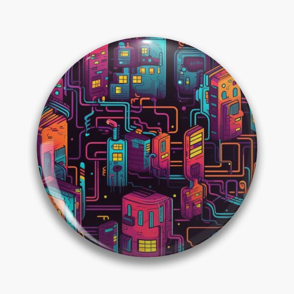 Artikelvorschau, Rainbow Village - Colorful and Quirky Illustration by Pattern Stream entworfen und verkauft von PatternStream.