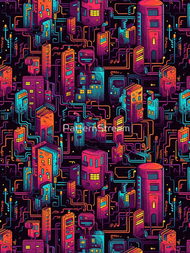 Aperçu 4 sur 4. Coque iPhone avec l'œuvre Rainbow Village - Colorful and Quirky Illustration by Pattern Stream créée et vendue par PatternStream.
