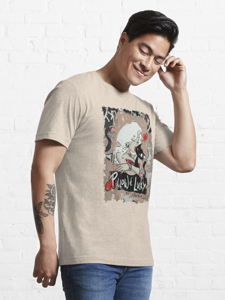 Thumbnail 3 of 7, Essential T-Shirt, Pillow & Lucky Graffiti Tee V2 designed and sold by George Webber.