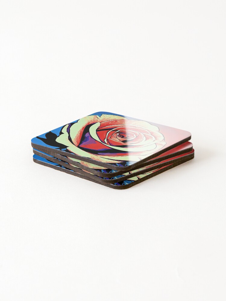 Coasters (Set of 4), Discover the Bold and Colorful Side designed and sold by cokemann