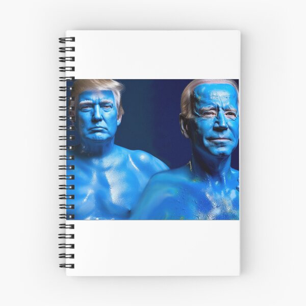 Aperçu de l'œuvre Joe Biden et Donald Trump étant totalement bleus créée et vendue par Lifeples.