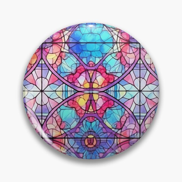 Item preview, Stained Glass Church Window Pattern designed and sold by TheThreePixels.