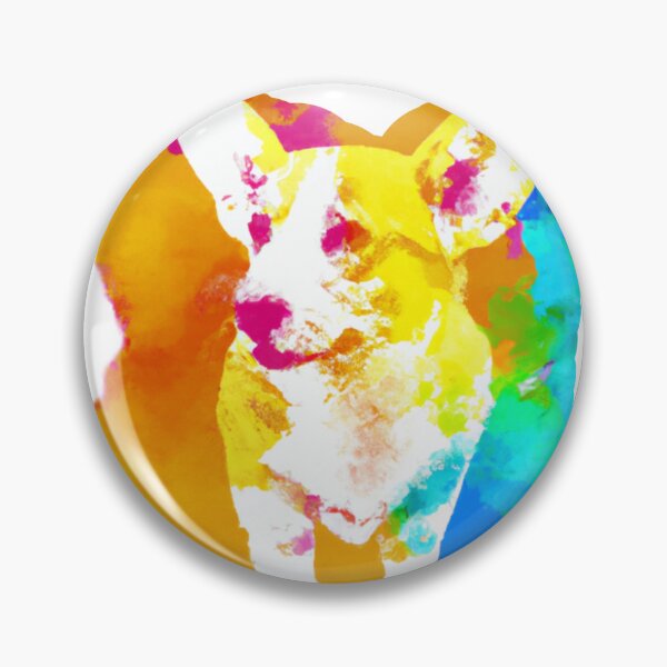 Artikelvorschau, Playful Splash of Color: Captivating Watercolour Corgi Illustration entworfen und verkauft von RedArtG09.