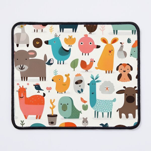 Item preview, Animals pattern 7 - white background designed and sold by Cr-AI-tive.