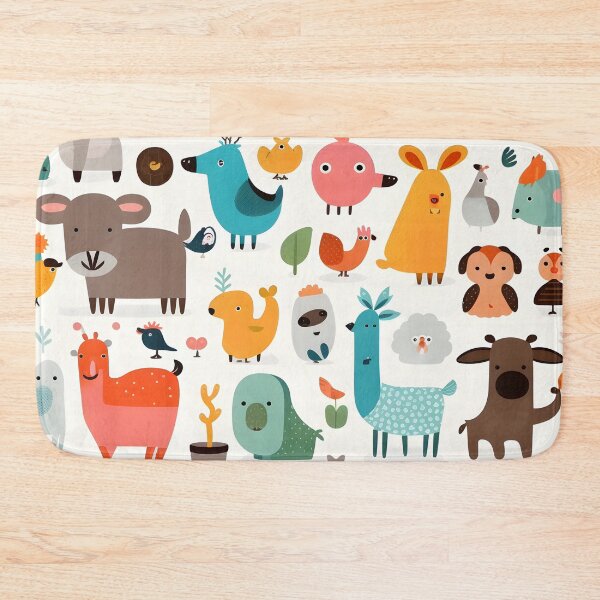 Item preview, Animals pattern 7 - white background designed and sold by Cr-AI-tive.