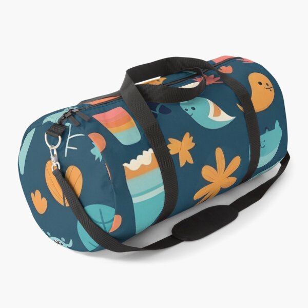 Item preview, Animals pattern 5 - blue background designed and sold by Cr-AI-tive.