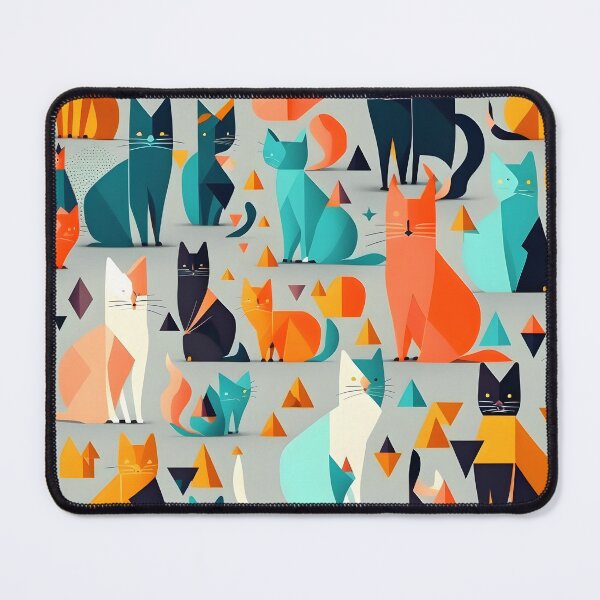 Item preview, Cats pattern - gray background designed and sold by Cr-AI-tive.