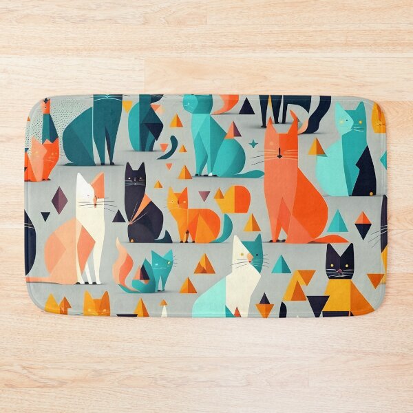 Item preview, Cats pattern - gray background designed and sold by Cr-AI-tive.