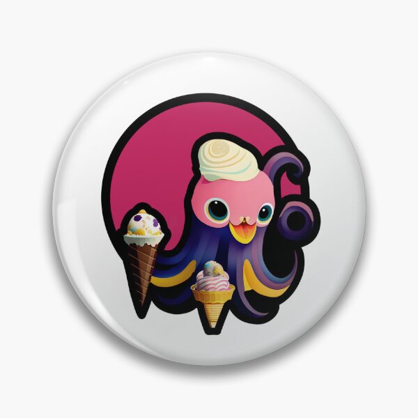 Item preview, Cute Octopus With Ice-Creams designed and sold by AgataKaja.