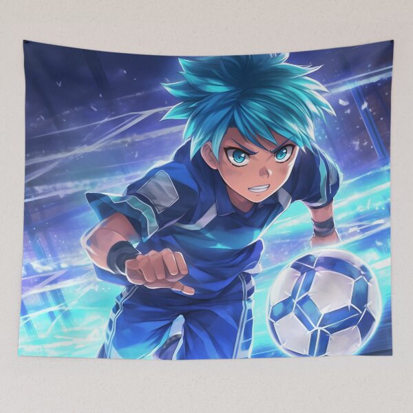 Item preview, The blue terror of the goalkeepers designed and sold by Medioviaje.