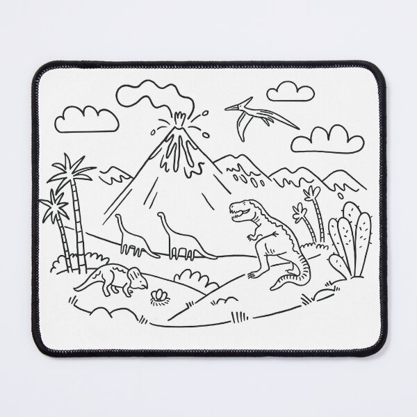 Item preview, Dinosaur and Volcano designed and sold by Zeewind.