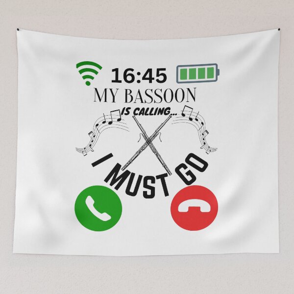Item preview, My Bassoon Is Calling And I Must Go  designed and sold by AlexArtCollega.