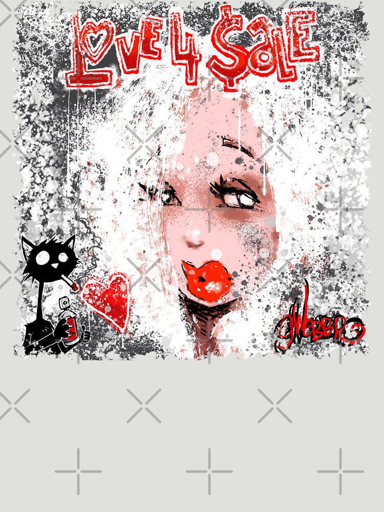 Thumbnail 7 of 7, Essential T-Shirt, Pillow & Lucky Graffiti V1 designed and sold by George Webber.