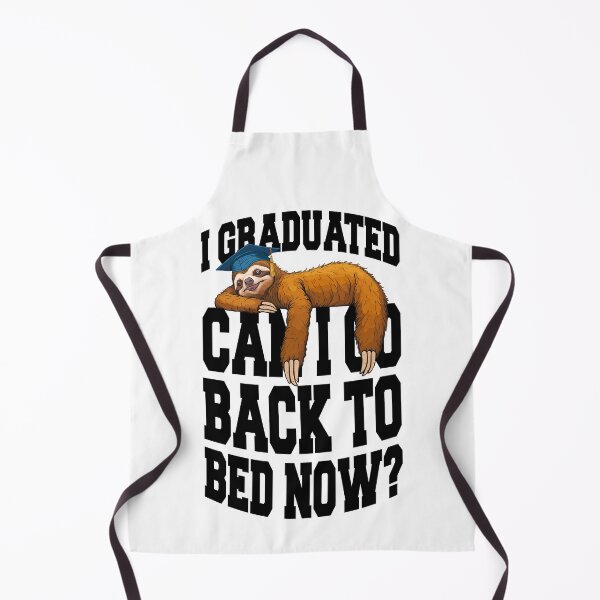 Item preview, I Graduated Can I Go Back To Bed Now Funny Sloth Graduation designed and sold by GrandeDuc.