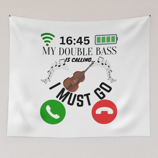 Item preview, My Double Bass Is Calling And I Must Go designed and sold by AlexArtCollega.