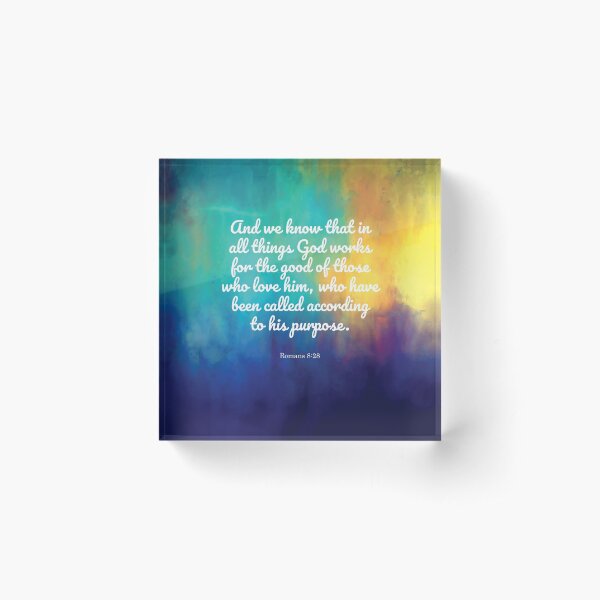 Item preview, Romans 8:28 designed and sold by StudioCitrine.