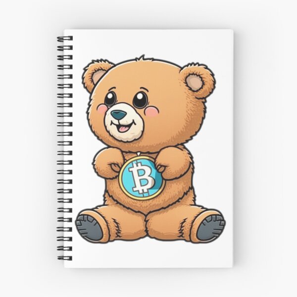 Item preview, Adorable Teddy Bear Holding Bitcoin Crypto Coin designed and sold by DesginsDone.