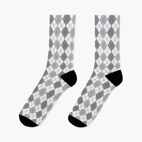 Item preview, Gray and White Argyle Pattern designed and sold by starrylite.
