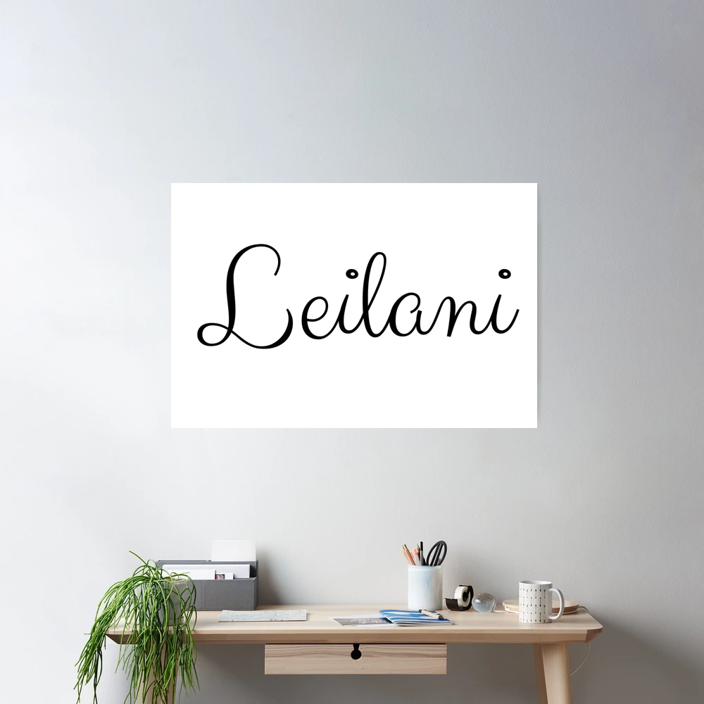 Leilani name written in nice simple font