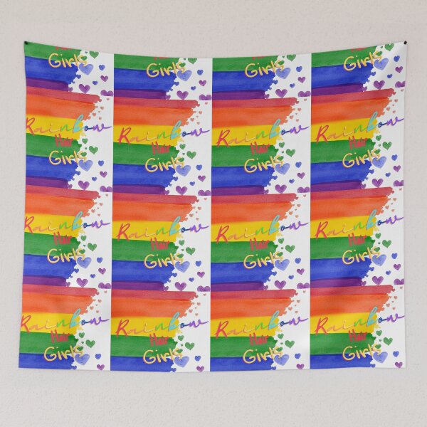 Item preview, Rainbow hair girls designed and sold by mooonstyle.