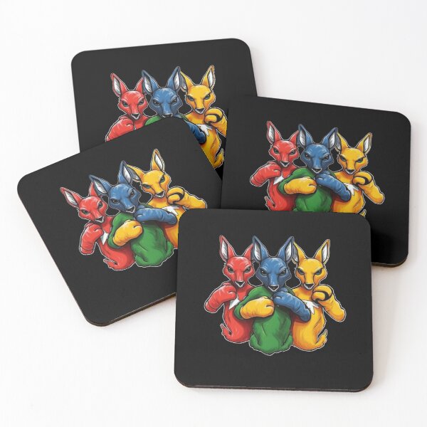 Item preview, Made in Australia - boxing kangaroos designed and sold by Pixelboys.