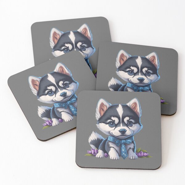 Item preview, Cute Husky Puppy With Bow designed and sold by 5dward.