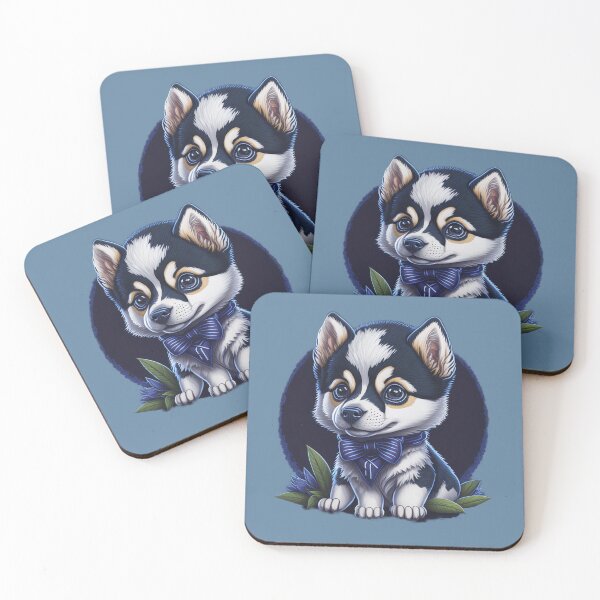 Item preview, Cute Husky Puppy With Bow 2 designed and sold by 5dward.