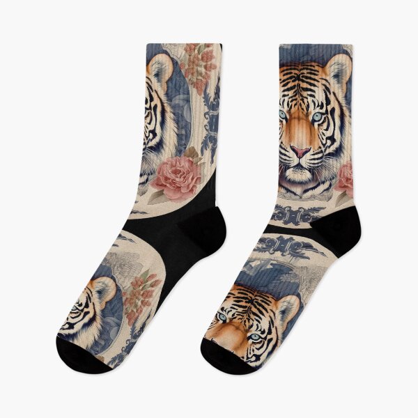 Item preview, Vintage japanese illustration of Tiger designed and sold by Happy Mood Design.