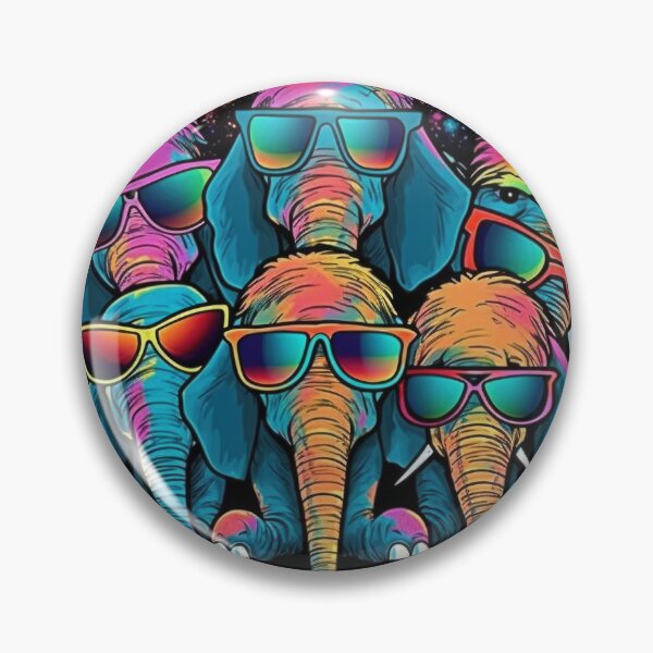 Item preview, Elephants with sunglasses - Cute elephant friends with glasses designed and sold by Pixelboys.