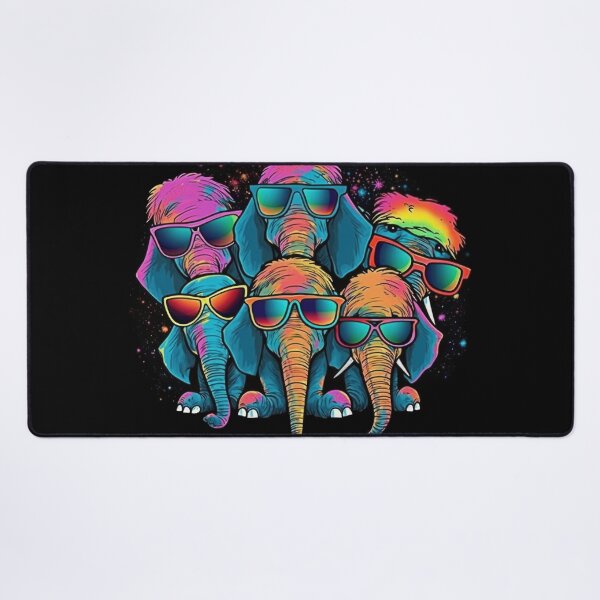 Item preview, Elephants with sunglasses - Cute elephant friends with glasses designed and sold by Pixelboys.